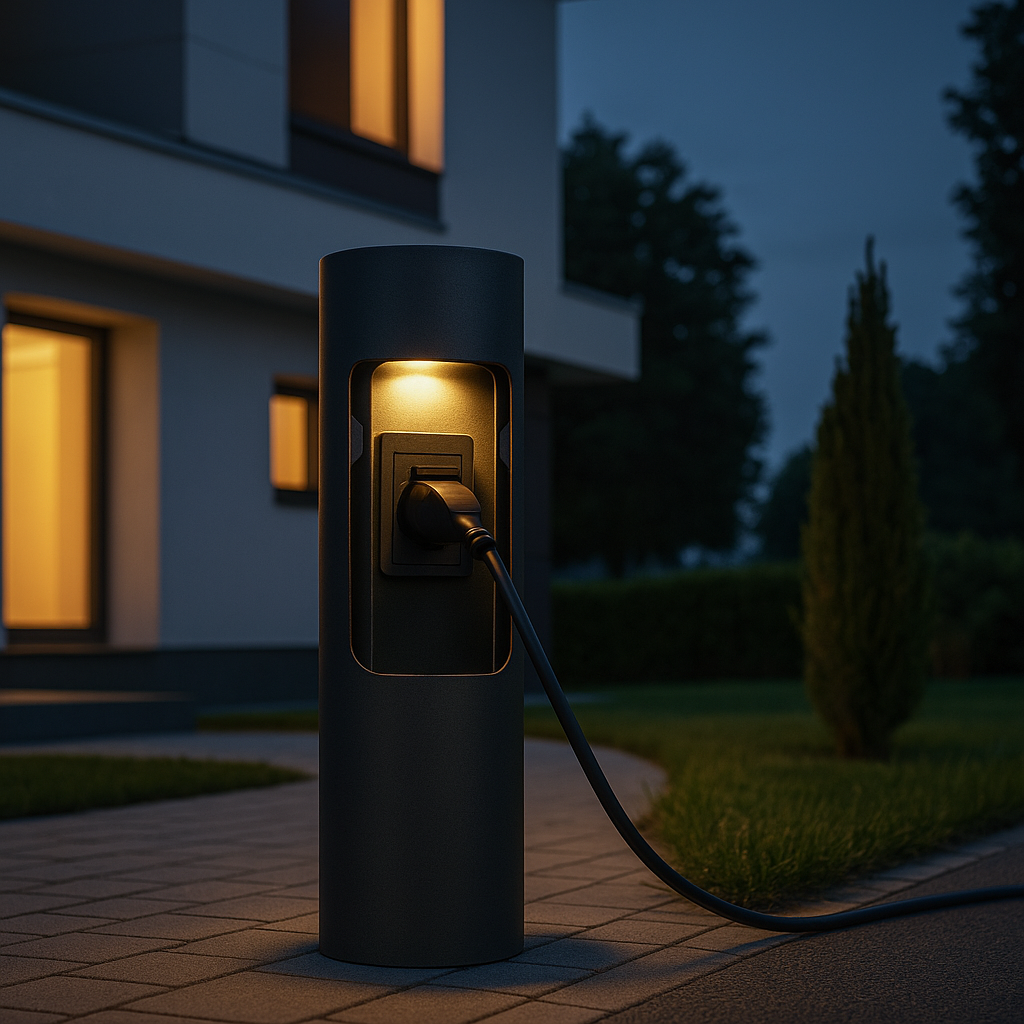 Elektrik, ihtiyacınız olan yerde: Bahçe ve giriş yolu için priz sütunları ve enerji sütunları