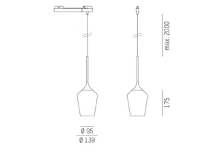 Molto Luce&nbsp;COCKTAiL Sarkıt lamba&nbsp;110-019113400360r