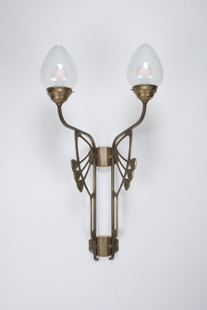 Berliner Messinglampen - AD288-123bl B - Duvar lambası Charlottenburg 2 ışıklı