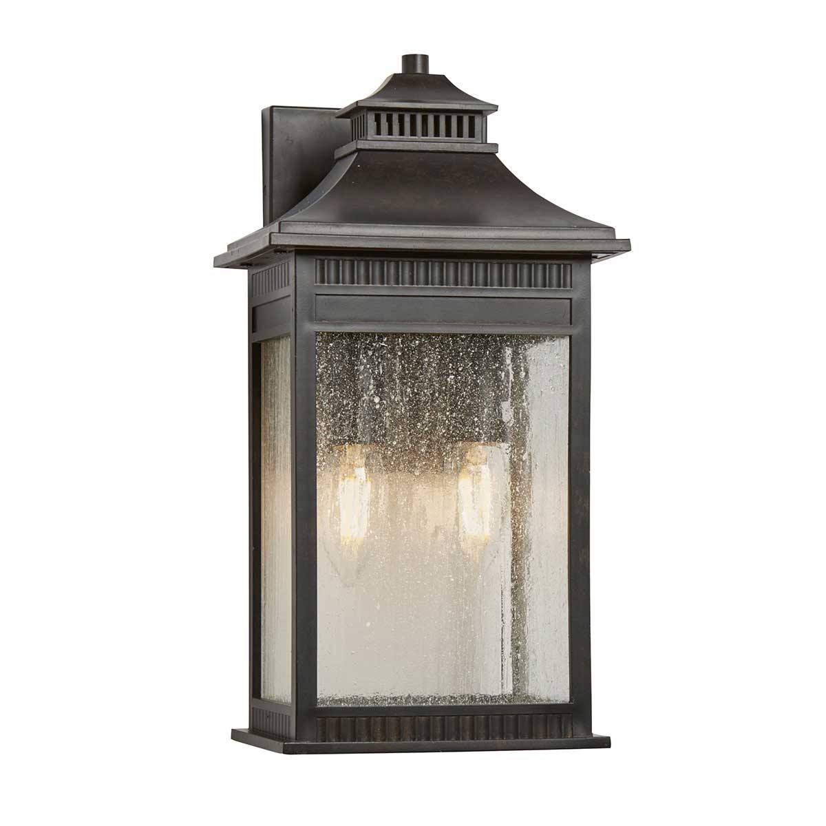 Elstead - QZ-LIVINGSTON2-M - Livingston 2 Işıklı Orta Boy Duvar Feneri - Imperial Bronze