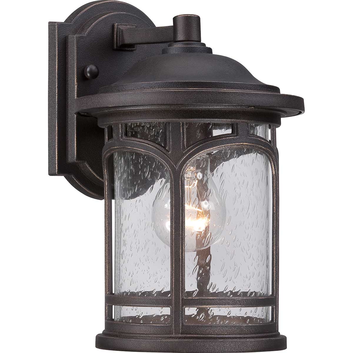 Elstead - QZ-MARBLEHEAD2-S - Marblehead 1 Işıklı Küçük Duvar Feneri - Palladian Bronz