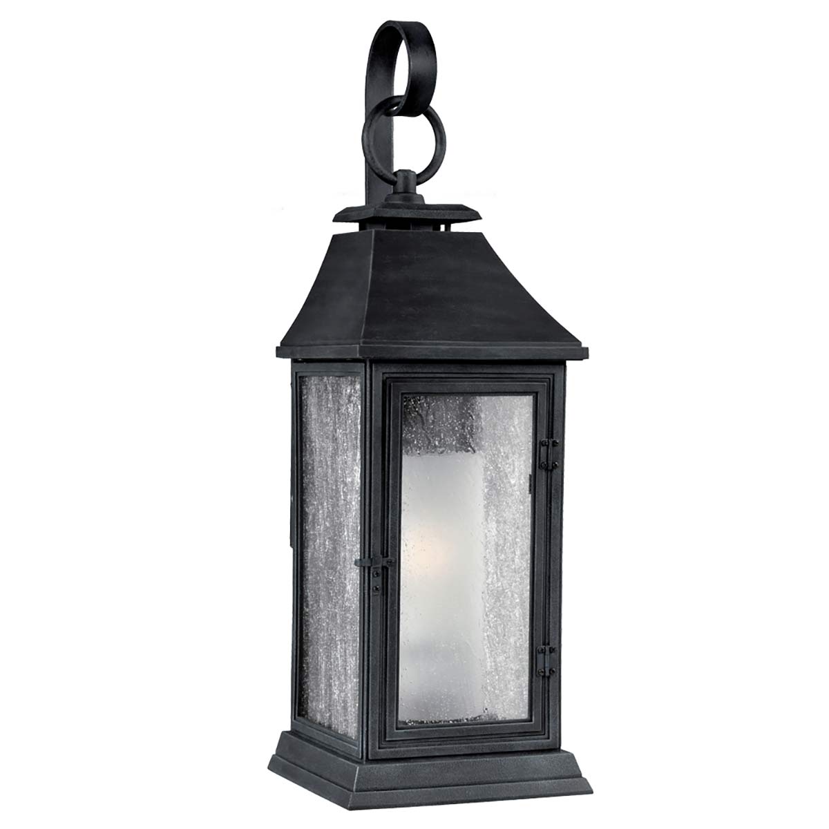 Elstead - FE-SHEPHERD-2M - Shepherd 2 Işıklı Orta Boy Duvar Feneri - Koyu Eskitilmiş Çinko