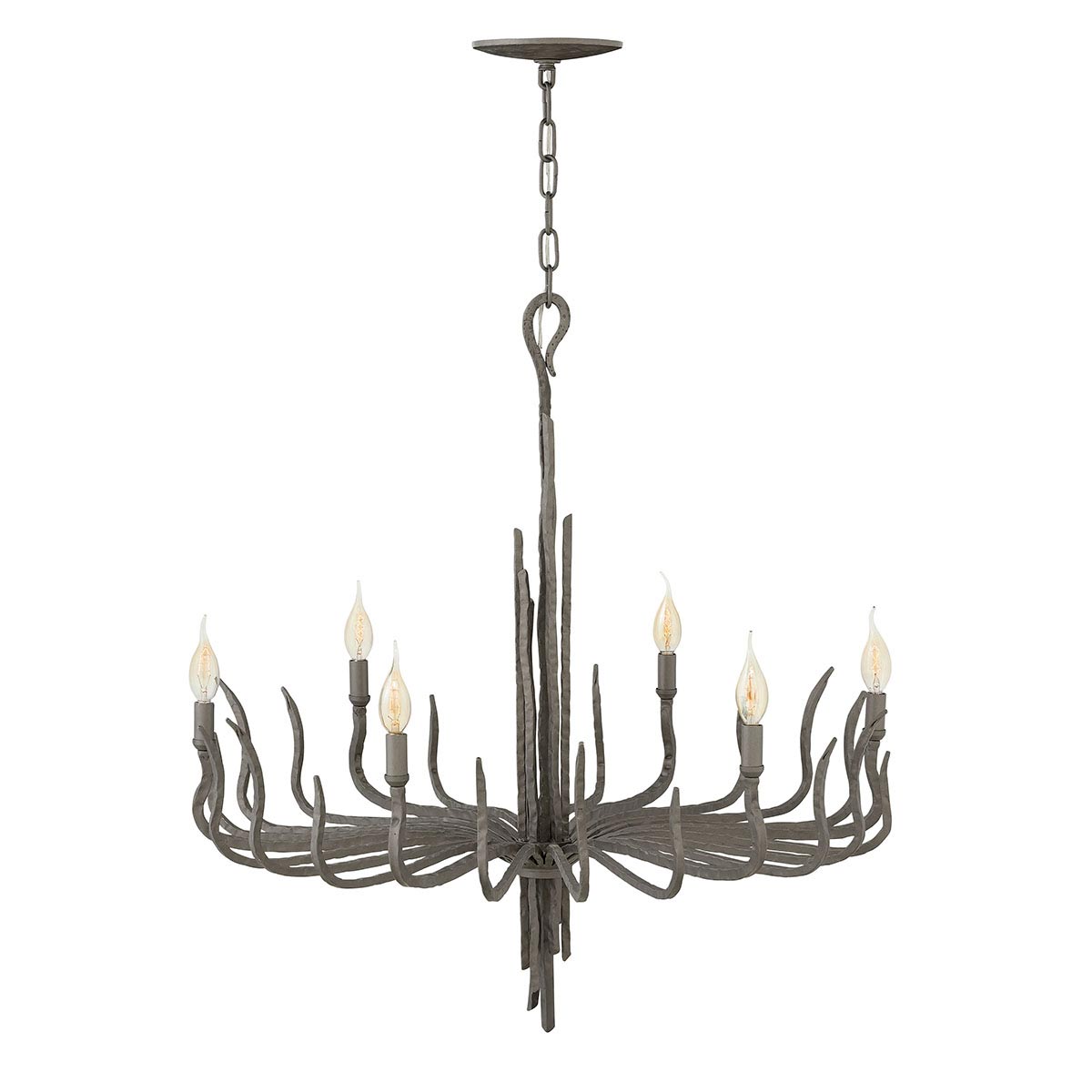Elstead - HK-SPYRE6C-MMB - Spyre 6 Işıklı Avize - Metalik Mat Bronz
