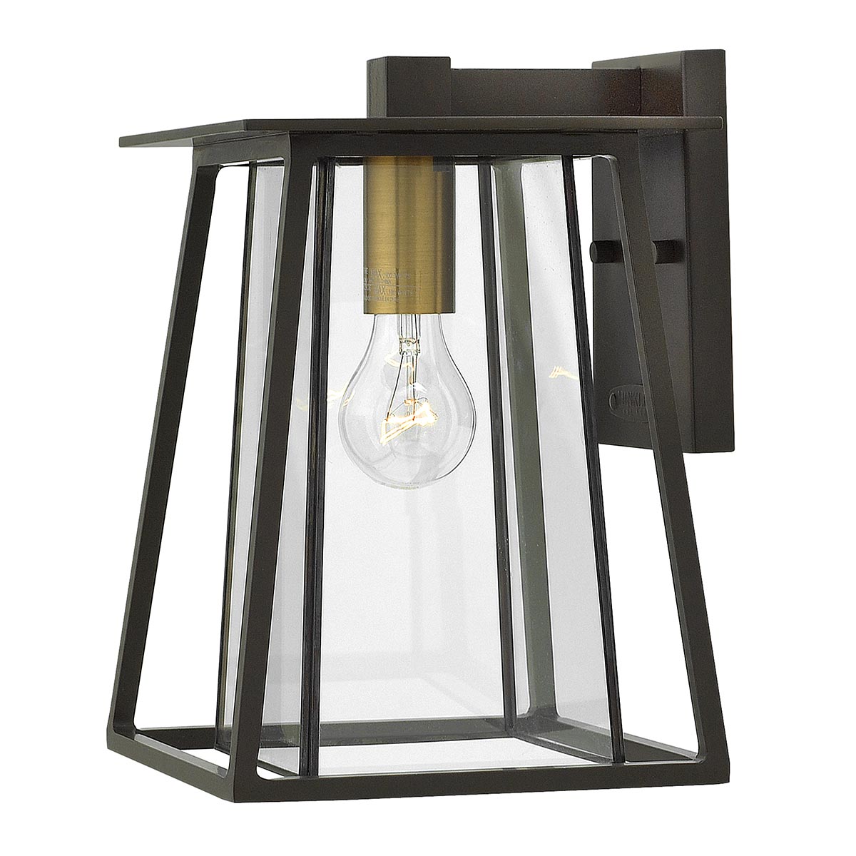 Elstead - HK-WALKER2-M - Walker 1 Işıklı Orta Boy Duvar Feneri - Buckeye Bronze ve Heritage Brass ile