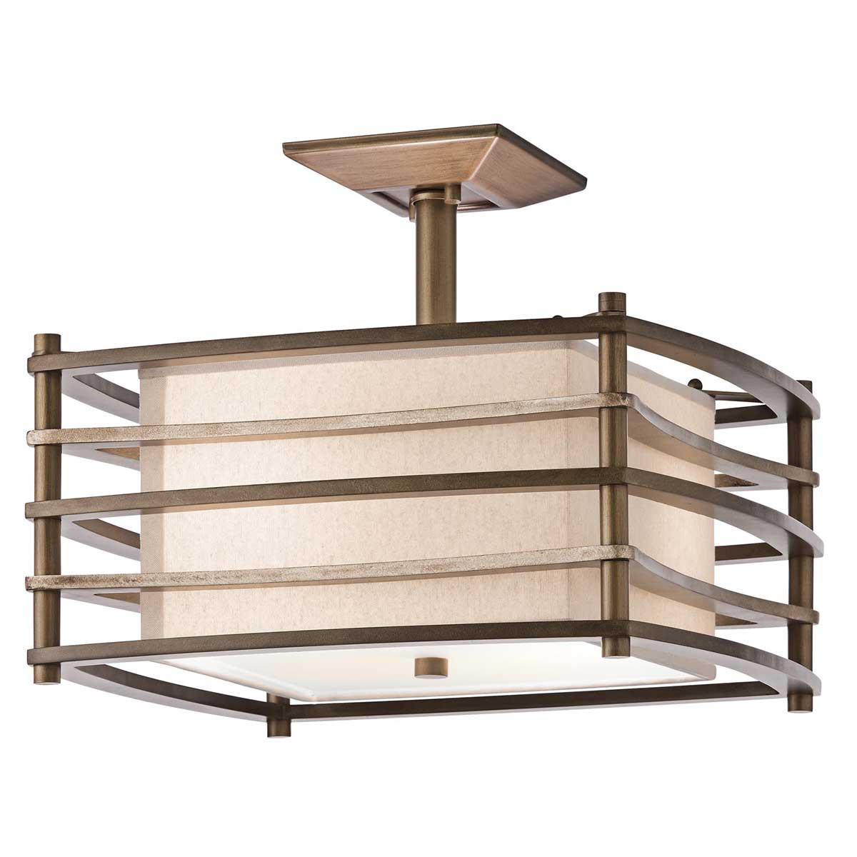 ElsteadMoxie 2 Işıklı Yarı Sıva Montaj - Cambridge Bronz