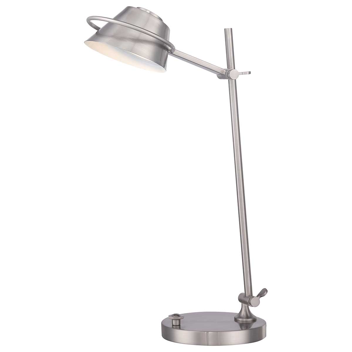 ElsteadSpencer LED masa lambası, fırçalanmış nikelden - Fırçalanmış nikel