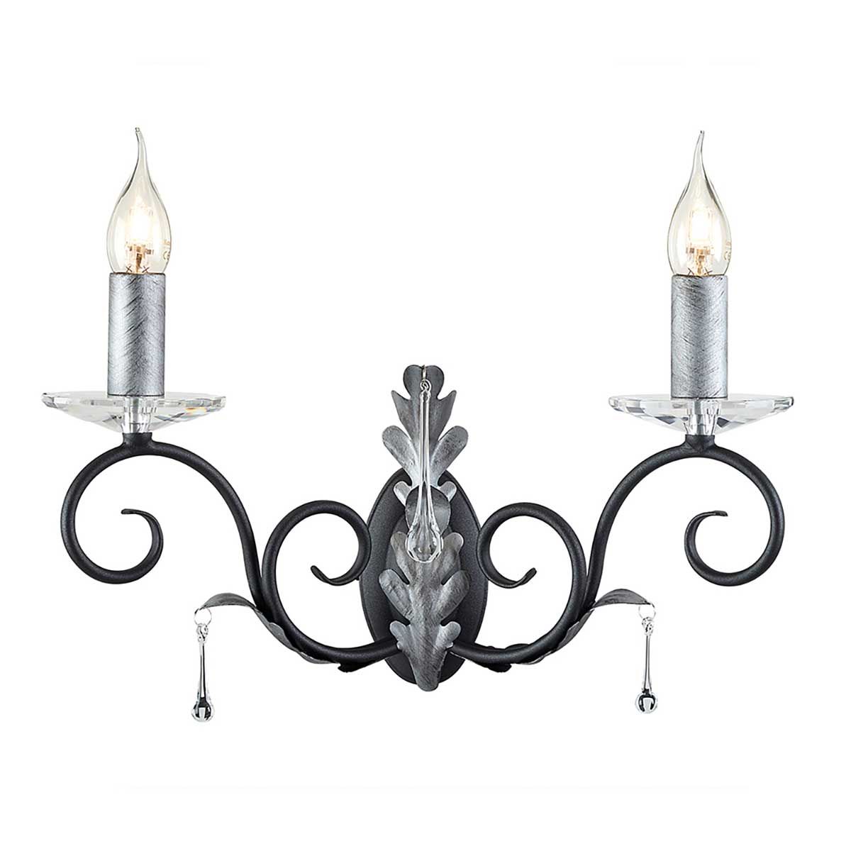 Elstead - AML2-BLK-SILVER - Duvar lambası Amarilli