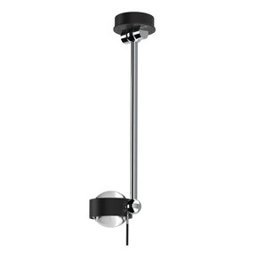 Puk Mini Wing Tekli - LED / siyah mat / krom / 1250