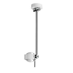 Puk Mini Wing Single - LED / beyaz mat / krom / 800