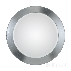 Tavan lambası MOON, Krom, yaprak gümüş D 50 cm, yükseklik 9 cm, 3 kollu, E27, 60 W von KOLARZ-Austrolux Leuchten