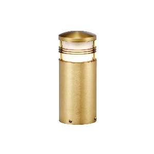 Newbrighton 1 Işıklı Mini Bollard - Fırçalanmış Pirinç