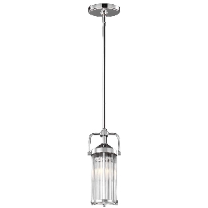 Paulson 1 Işıklı Mini Sarkıt Lamba - Krom von Elstead