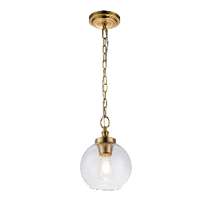 Tabby 1 hafif mini sarkıt lamba - Brünişlenmiş pirinç von Elstead