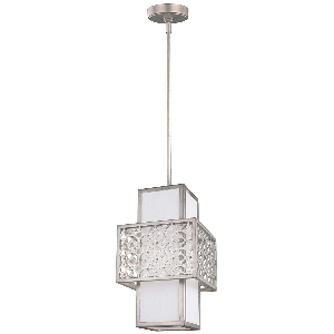 Kenney 1 Lamba Mini Sarkıt Lamba - Sunrise Gümüş von Elstead
