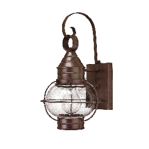 Cape Cod 1 Işıklı küçük duvar feneri - Siena Bronz von Elstead