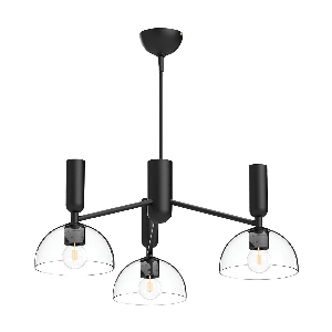 Alora Mood Jude 3 lt Avize - Mat siyah von Elstead