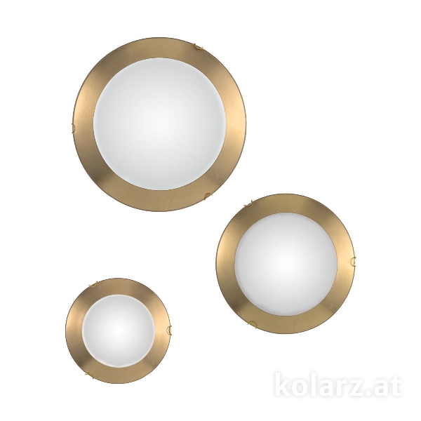 Tavan lambası MOON, 24K Altın, varak altın D 50 cm, yükseklik 9 cm, 3 kollu, E27, 60 W der Firma KOLARZ-Austrolux Leuchten