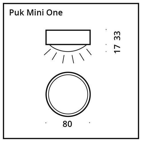 Puk Mini One - LED / krom der Firma Top Light Leuchten