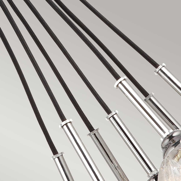 Rubin 7  Avize - Parlak nikel der Firma Elstead