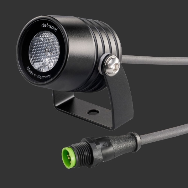Mini LED obje ve bahçe spotu, V4A paslanmaz çelik gövde, ince taşlanmış der Firma dot-spot